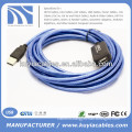 Blue/Black Full Copper,CCS, USB Cable for Computer ,